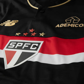 Camisa São Paulo III 25/26 - Torcedor Masculina - Preta e Dourado [PRÉ-VENDA]